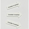 3 Pack - Consider it marked - White